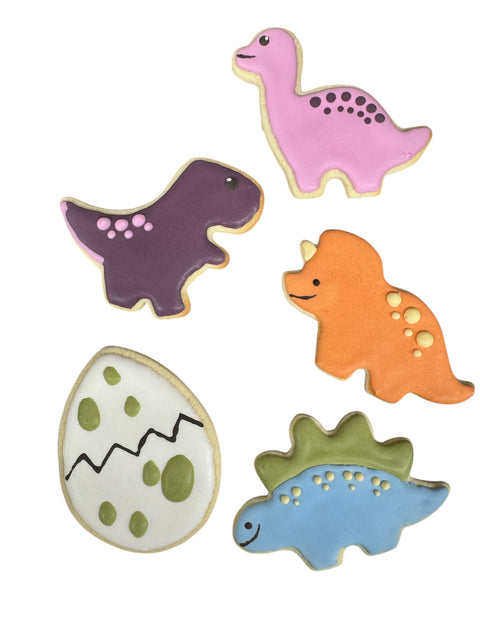 Dinosaur Themed Sugar Cookies